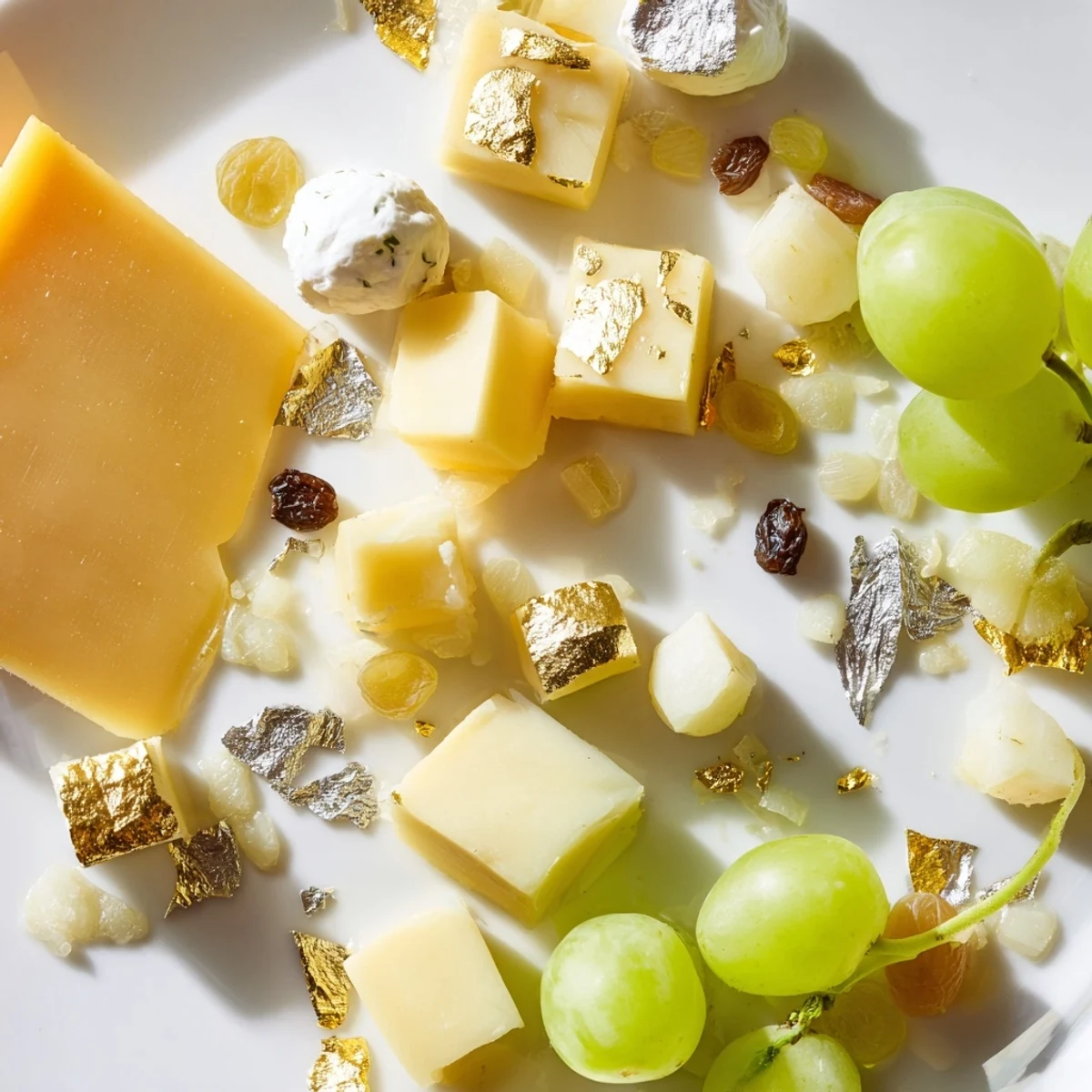 Gold Silver Cheese Cubes
