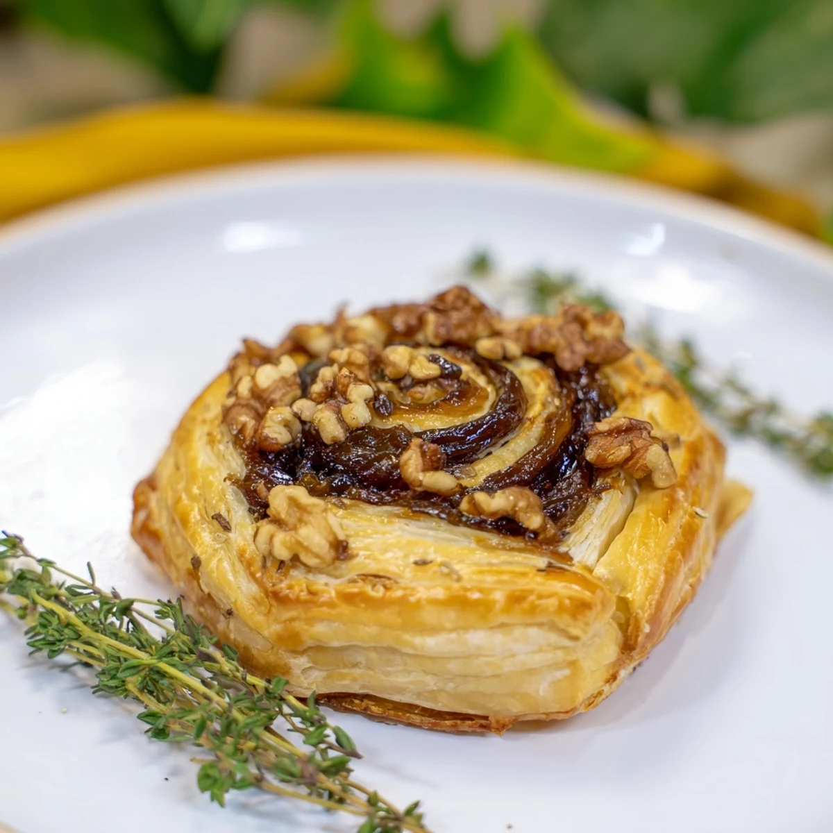 Warm, melted Baked Brie with Fig Jam complements crunchy crackers, an ideal party snack.