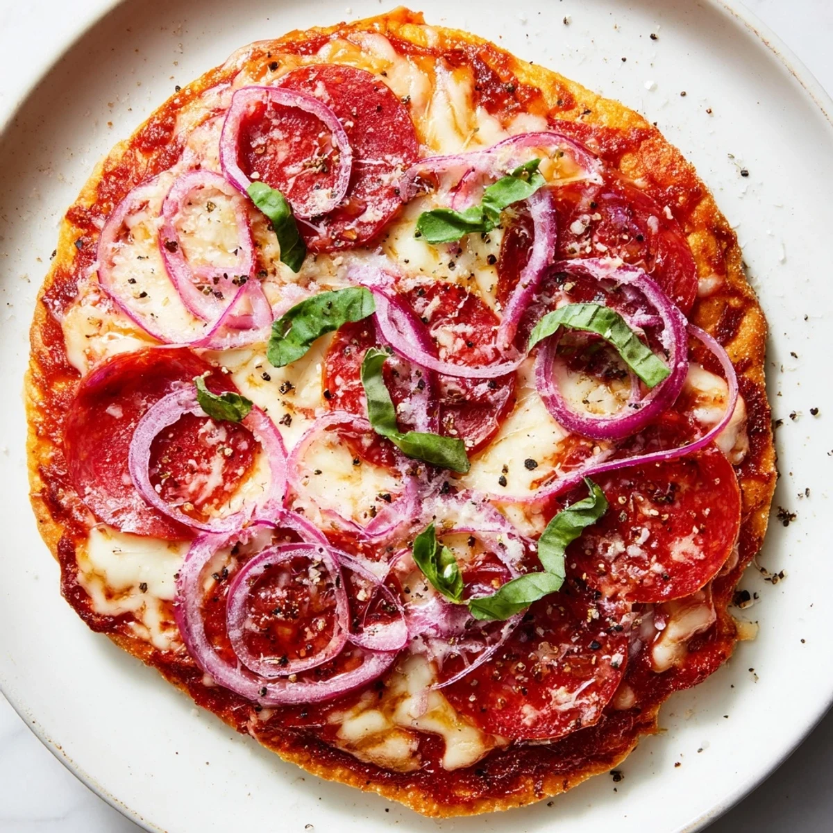 Hot honey pepperoni flatbread, a crispy pizza with melty cheese and spicy pepperoni.