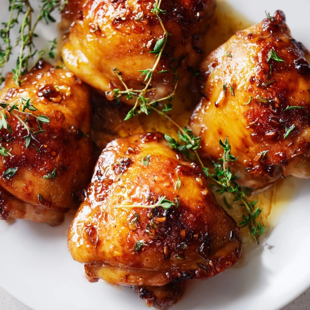 Crispy skin, juicy interior: Delicious Sticky Maple Apple Chicken with roasted apple wedges, a family favorite.