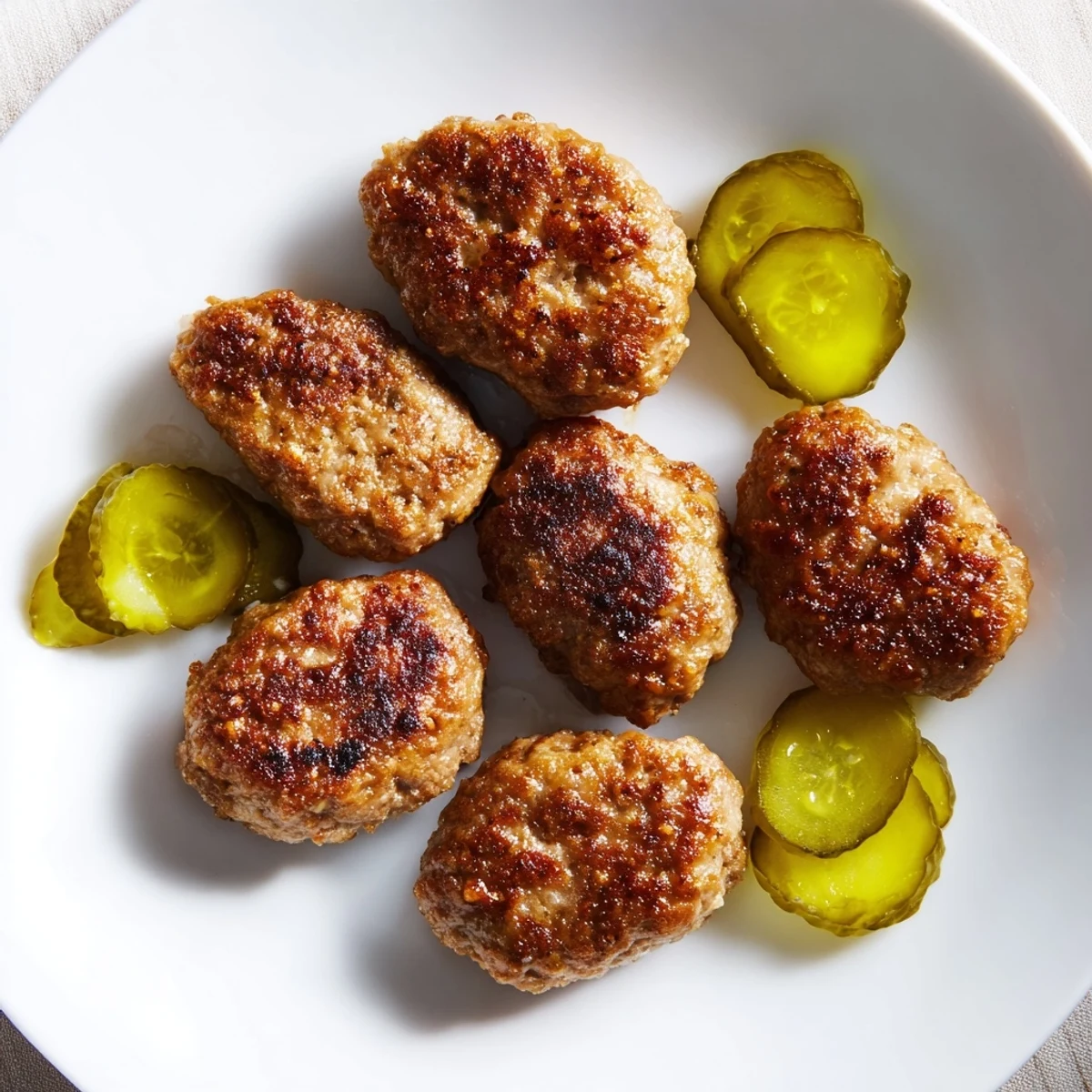 Sizzling in the pan, these easy Danish frikadeller are perfectly browned, ready to be enjoyed with rye bread.