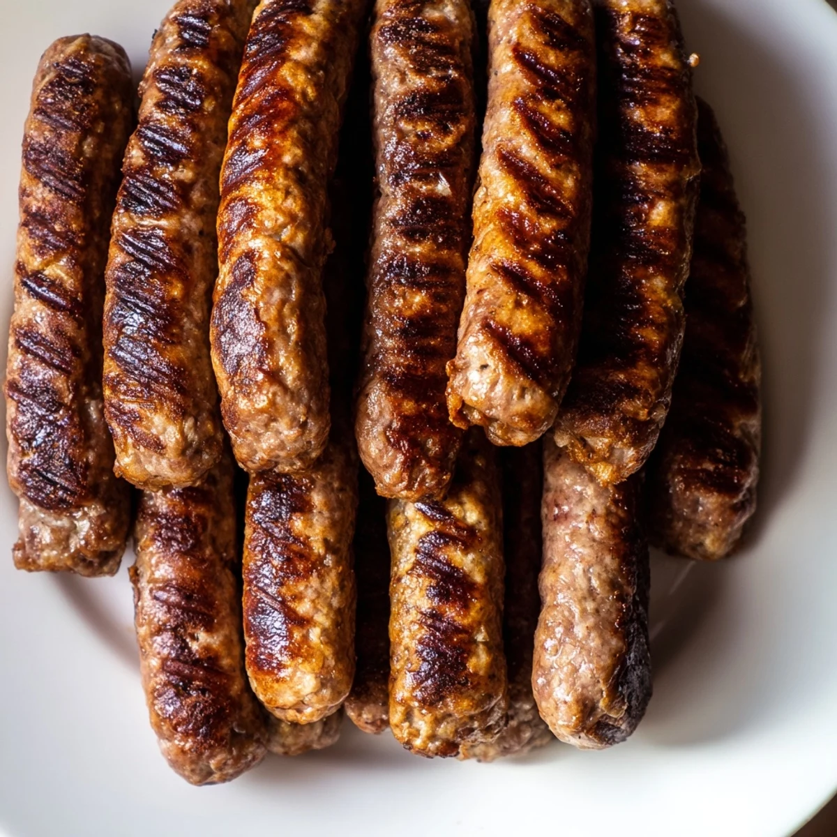 Smoked paprika gives these flavorful Romanian mici sausage a beautiful char and incredible aroma.