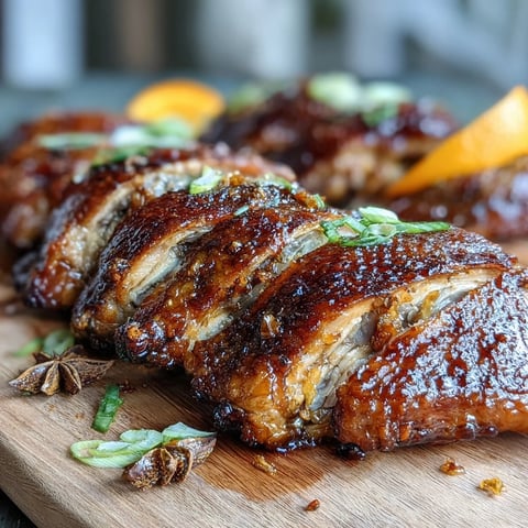 Golden-brown Five-Spice Roast Ducks fresh from the oven, served with steamed rice and stir-fried greens.