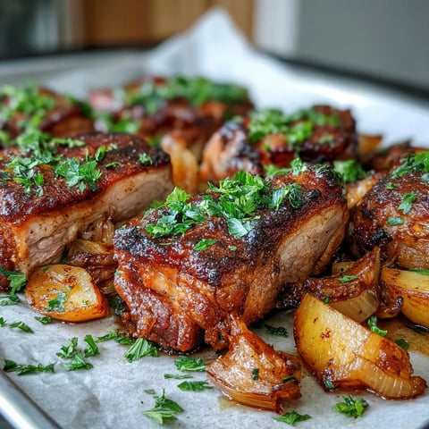 Fresh from the oven, this Pork and Aromatic Rhubarb Traybake features tender roasted pork and caramelized rhubarb slices with herbs. 