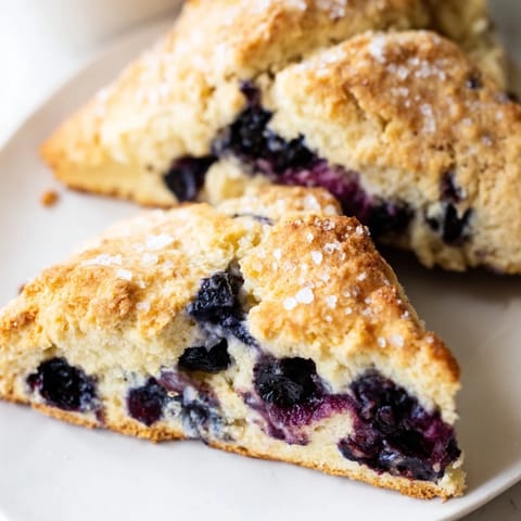 Rustic Birch Blueberry Scones