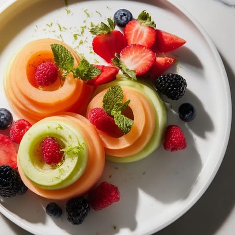 Layered Melon and Berries