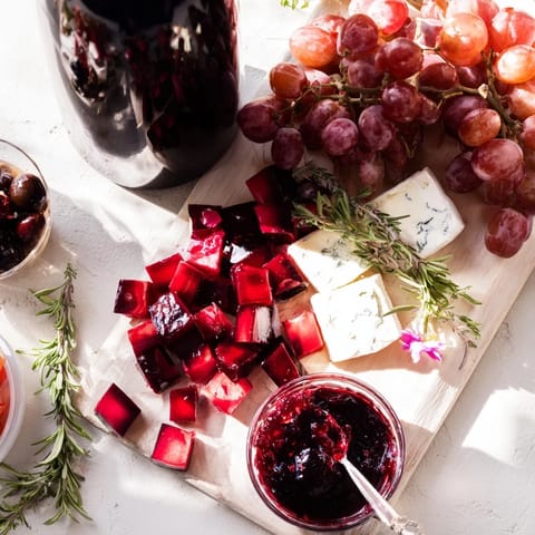 Ruby Red Wine Cheese Board