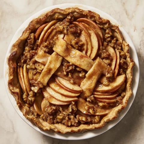 Apples precisely arranged in a Lattice Orchard, a stunning dessert ideal for a fall feast.