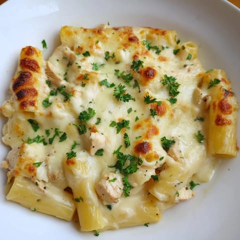 Chicken Alfredo Bake