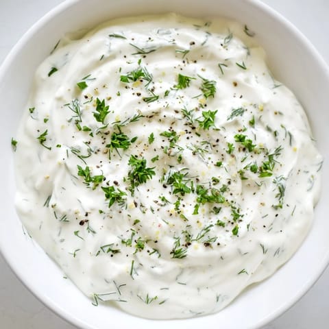 Cool, refreshing Greek yogurt ranch dip surrounded by crunchy vegetable crudités for dipping.