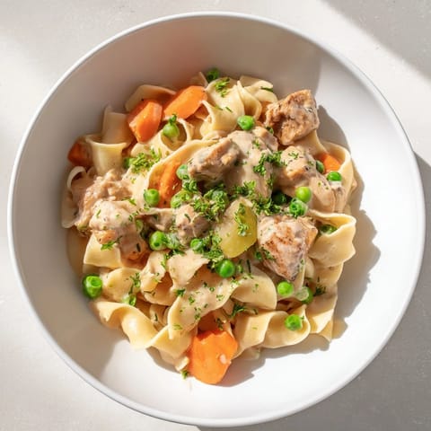 Creamy Chicken Egg Noodles