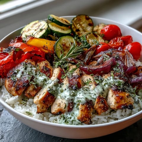 Lemon Herb Roasted Chicken Bowl