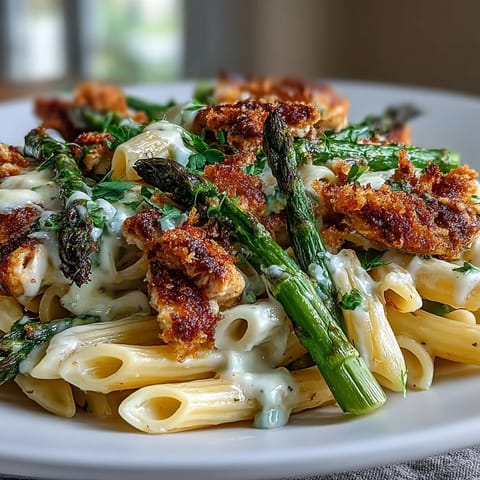 Crispy Parmesan Asparagus Chicken