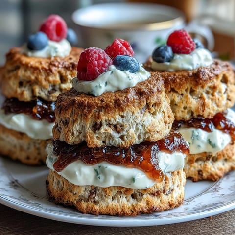 Clotted Cream Jam Scones
