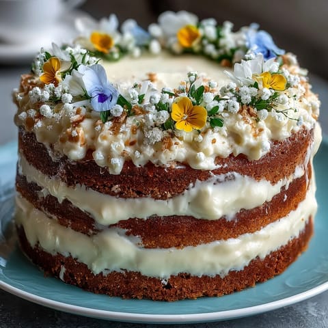 Spring Naked Cake Lemon Curd