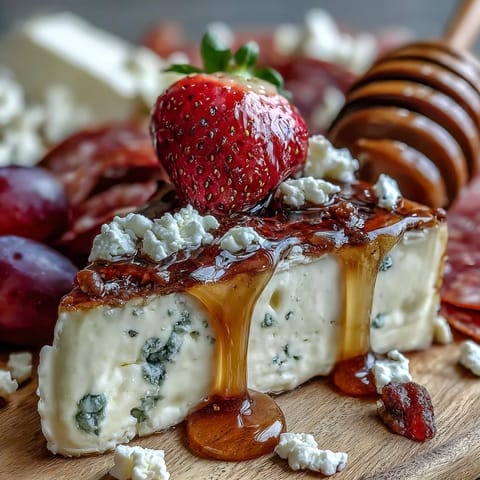 Vibrant Summer Charcuterie Board with fresh fruit and honey, brimming with delightful flavors.