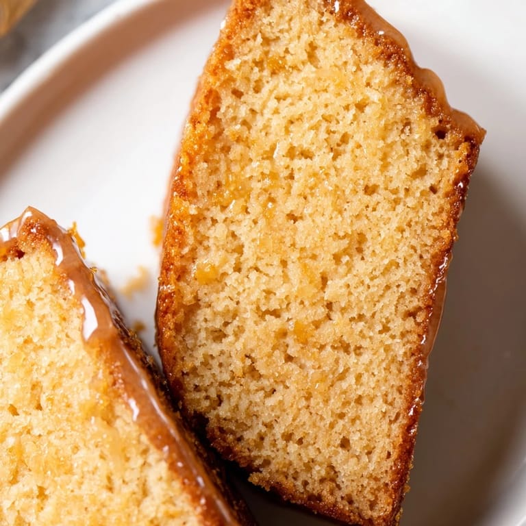 Buttery and aromatic, this homemade Golden Honey Pound Cake provides a delightful dessert experience.