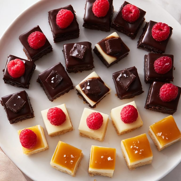 Imagine a plated Checkerboard Terrace, showcasing the contrasting textures of each delicious square.