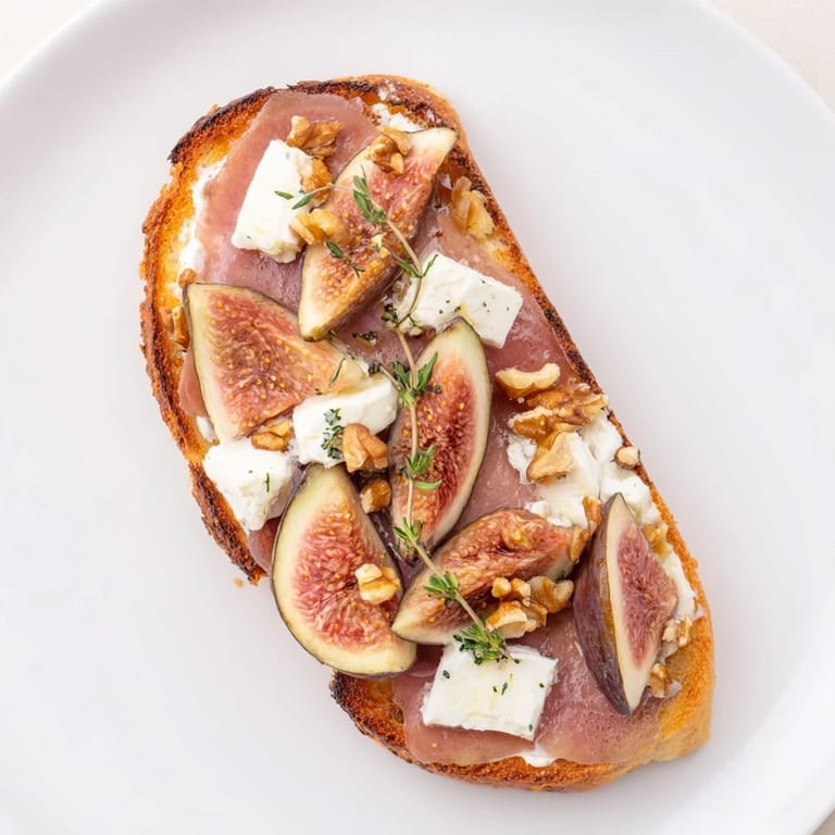 Enjoy The Royal Tapestry with soft, creamy pâté, sweet figs, and crunchy walnuts on toasted brioche.