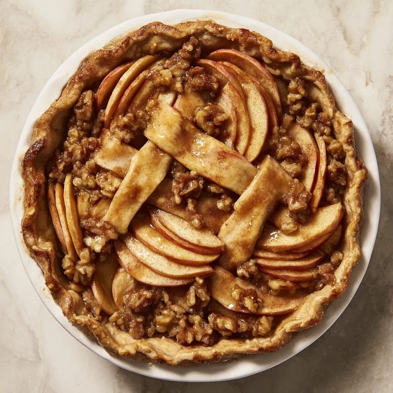Apples precisely arranged in a Lattice Orchard, a stunning dessert ideal for a fall feast.