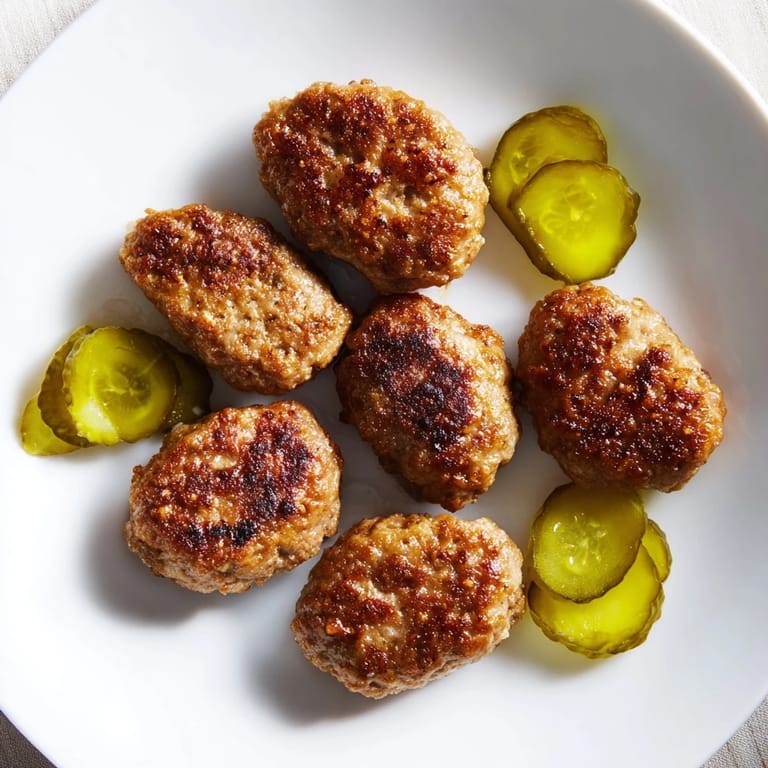Sizzling in the pan, these easy Danish frikadeller are perfectly browned, ready to be enjoyed with rye bread.