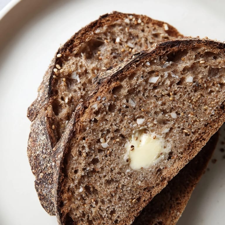 A freshly baked loaf of Estonian Leib Sourdough with a dark, crusty exterior and perfect for serving.