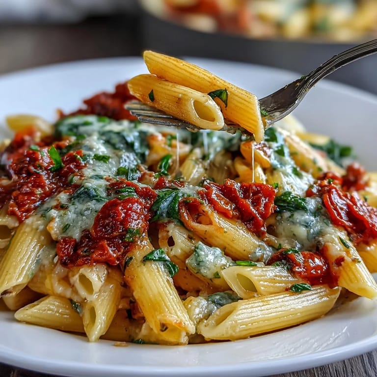 Easy one-pot pasta with hearty vegetables, Italian herbs, and Parmesan, served steaming hot for a satisfying meal.