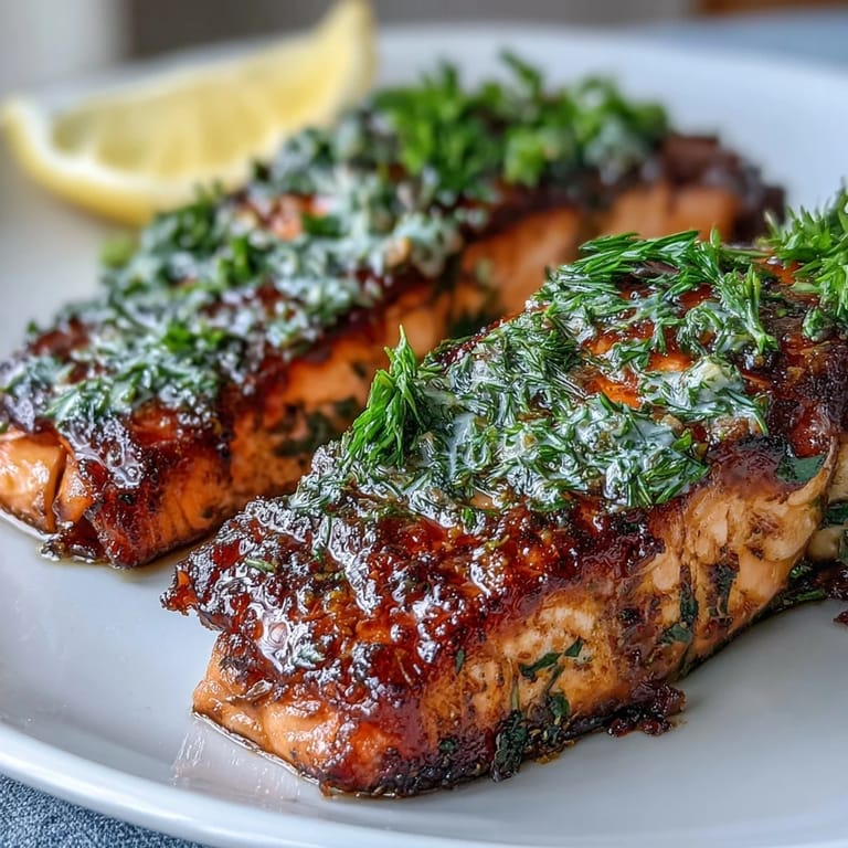 Vibrant salmon fillets with tender asparagus, fresh herbs, and lemon zest, baked for an easy weeknight meal.