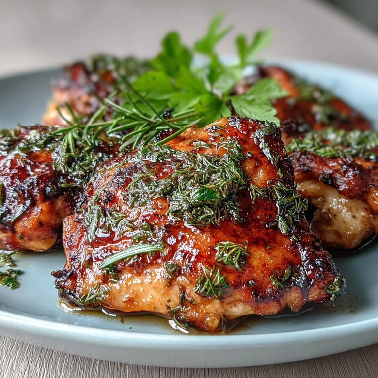 Fragrant lemon and rosemary roasted chicken paired with buttery baby potatoes, perfect for an elegant dinner or Sunday roast.