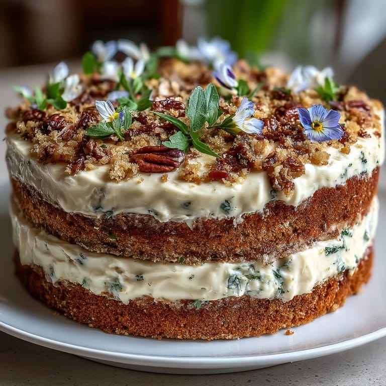 Elegant spring naked cake with edible flowers and lemon curd, featuring delicate lemon zest curls and a soft, rustic finish.