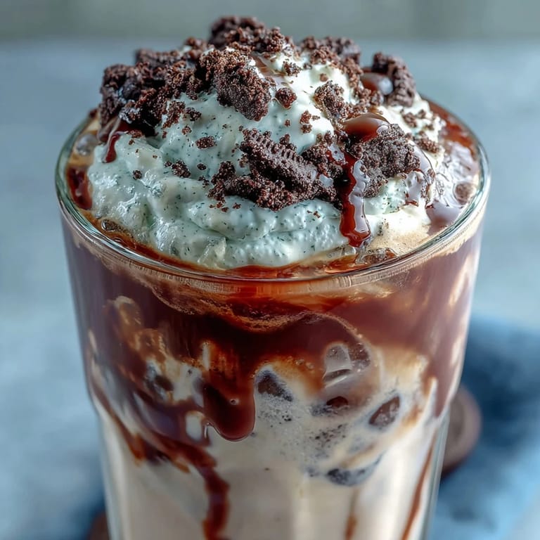 Indulgent Cookies and Cream Cold Brew with chocolate sandwich cookies blended into smooth cream, served over ice with a decadent cookies-and-cream swirl.